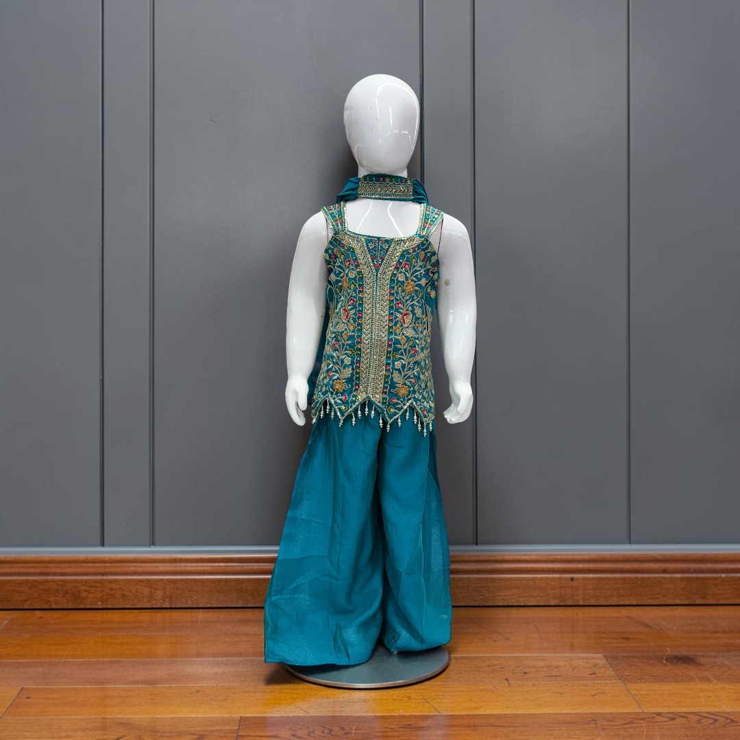 Peacock Palazzo Suit